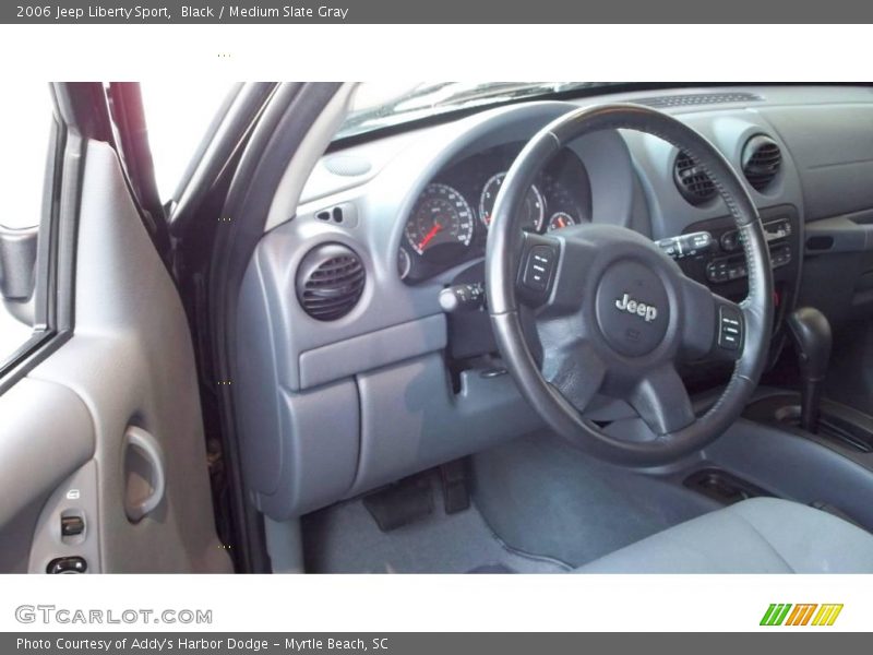 Black / Medium Slate Gray 2006 Jeep Liberty Sport
