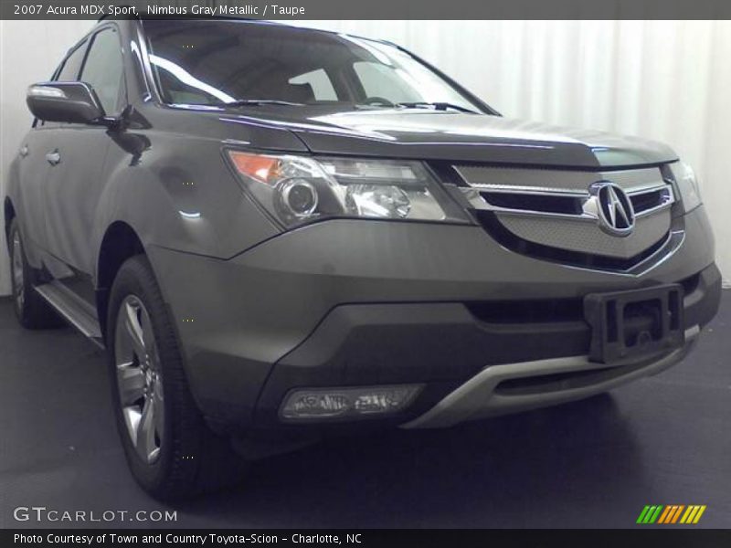 Nimbus Gray Metallic / Taupe 2007 Acura MDX Sport
