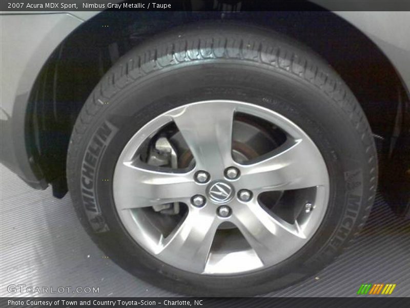Nimbus Gray Metallic / Taupe 2007 Acura MDX Sport