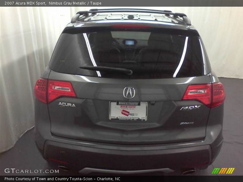 Nimbus Gray Metallic / Taupe 2007 Acura MDX Sport