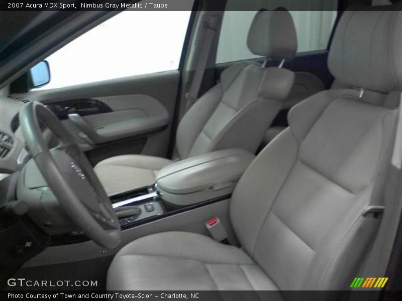 Nimbus Gray Metallic / Taupe 2007 Acura MDX Sport