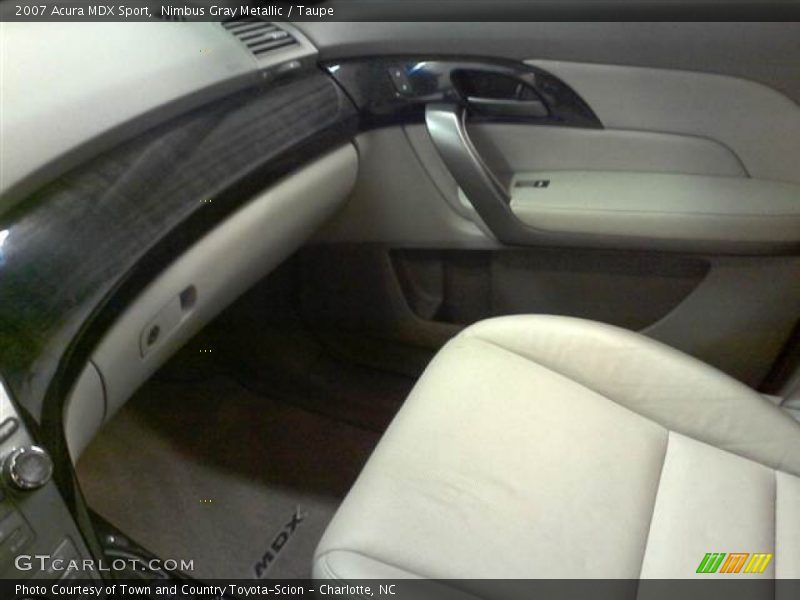 Nimbus Gray Metallic / Taupe 2007 Acura MDX Sport