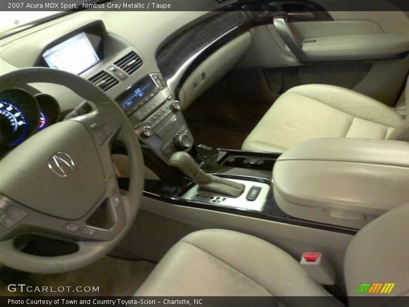 Nimbus Gray Metallic / Taupe 2007 Acura MDX Sport