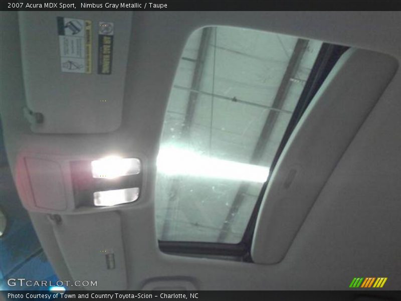 Nimbus Gray Metallic / Taupe 2007 Acura MDX Sport