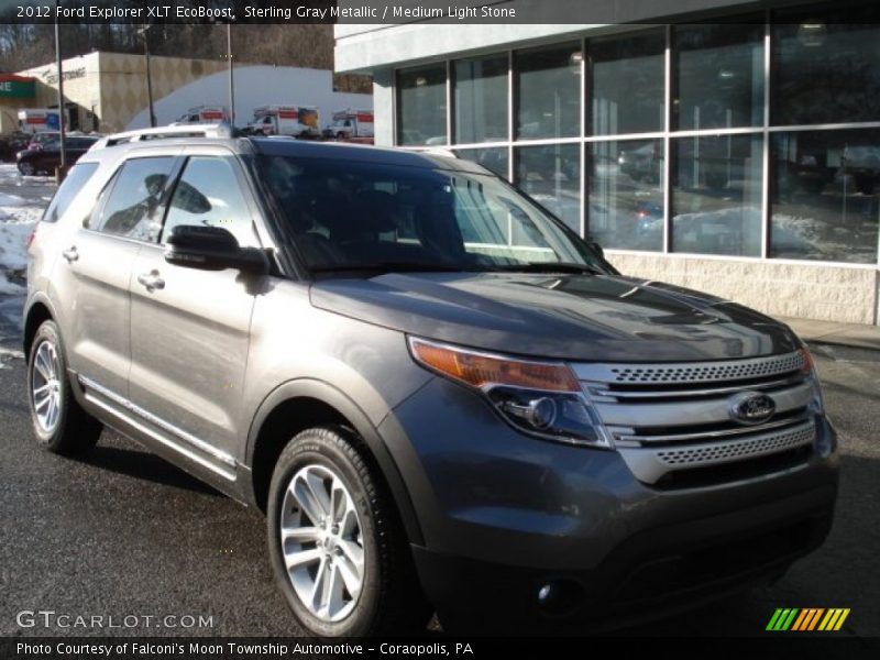 Sterling Gray Metallic / Medium Light Stone 2012 Ford Explorer XLT EcoBoost