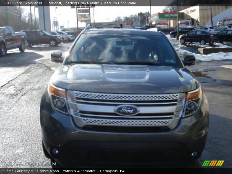 Sterling Gray Metallic / Medium Light Stone 2012 Ford Explorer XLT EcoBoost