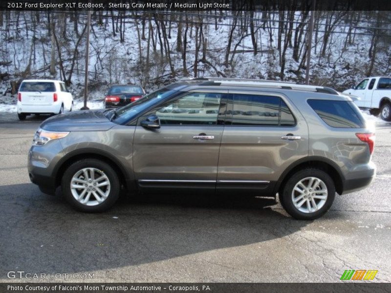 Sterling Gray Metallic / Medium Light Stone 2012 Ford Explorer XLT EcoBoost