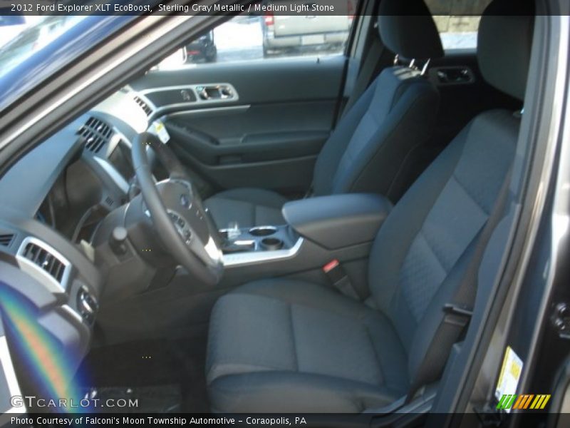 Sterling Gray Metallic / Medium Light Stone 2012 Ford Explorer XLT EcoBoost