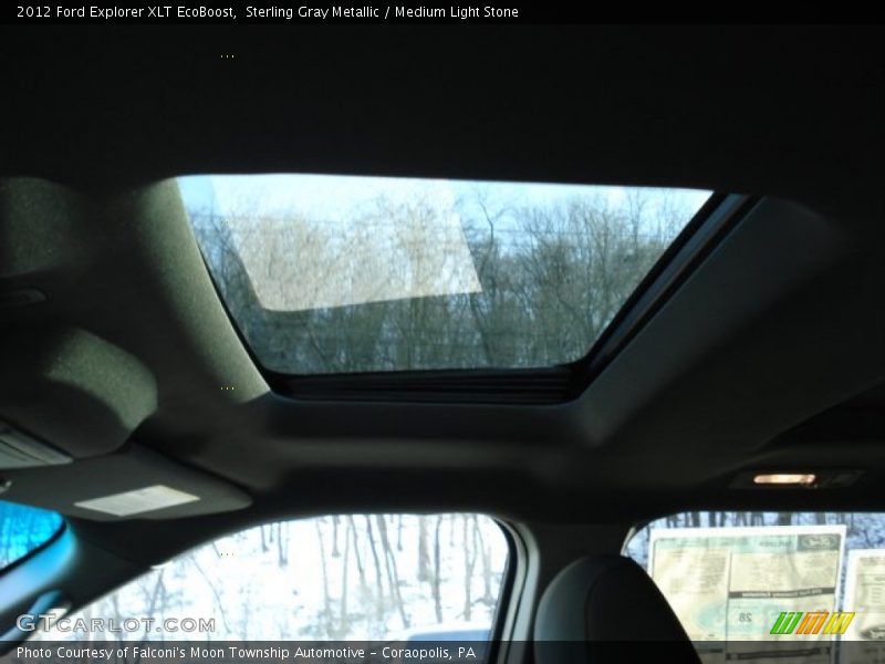 Sterling Gray Metallic / Medium Light Stone 2012 Ford Explorer XLT EcoBoost