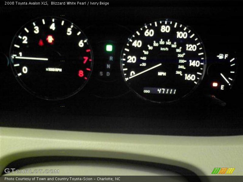 Blizzard White Pearl / Ivory Beige 2008 Toyota Avalon XLS