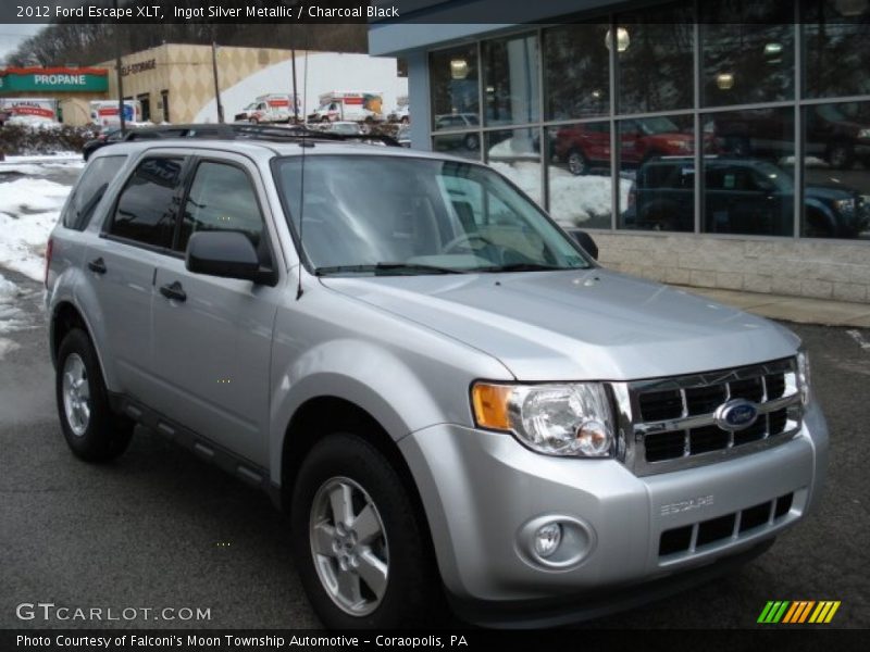 Ingot Silver Metallic / Charcoal Black 2012 Ford Escape XLT