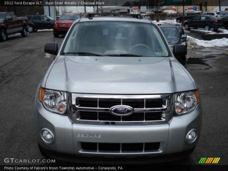 Ingot Silver Metallic / Charcoal Black 2012 Ford Escape XLT