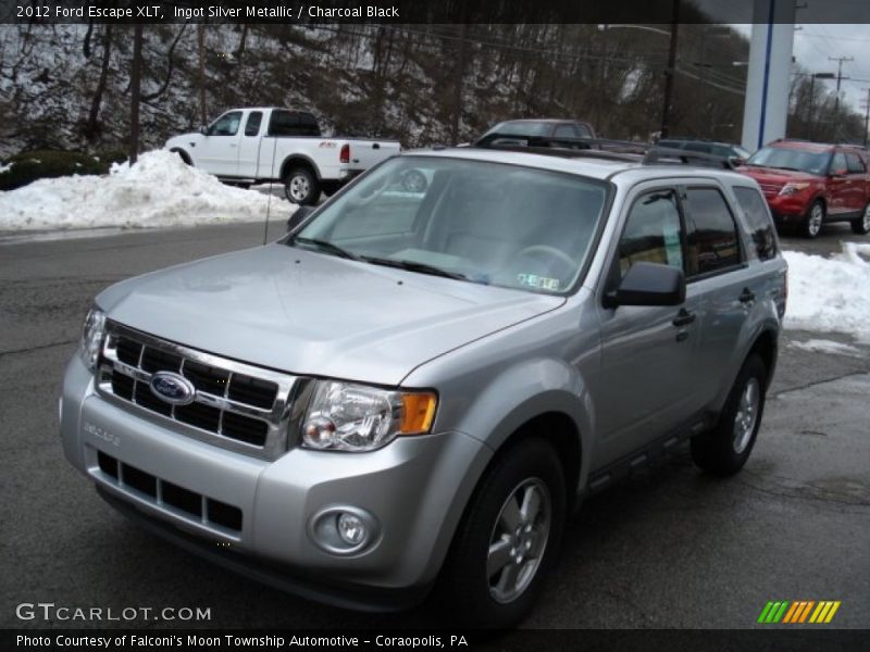 Ingot Silver Metallic / Charcoal Black 2012 Ford Escape XLT