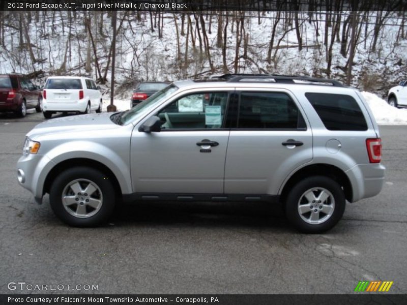 Ingot Silver Metallic / Charcoal Black 2012 Ford Escape XLT