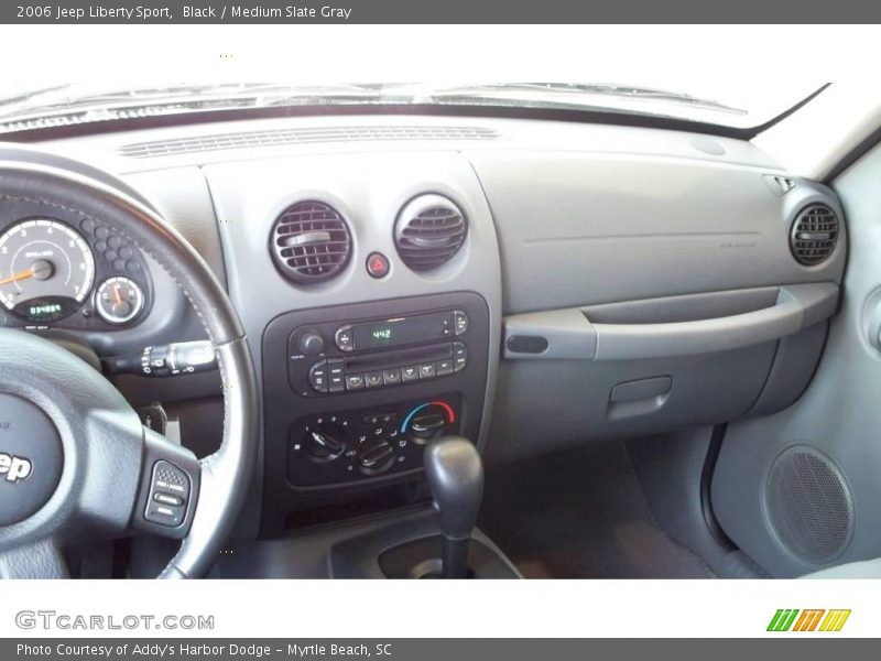 Black / Medium Slate Gray 2006 Jeep Liberty Sport