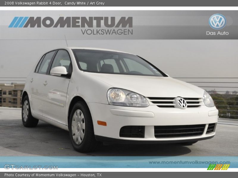 Candy White / Art Grey 2008 Volkswagen Rabbit 4 Door
