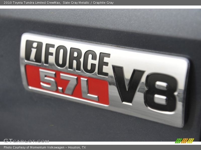 Slate Gray Metallic / Graphite Gray 2010 Toyota Tundra Limited CrewMax