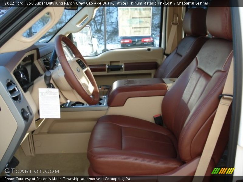  2012 F350 Super Duty King Ranch Crew Cab 4x4 Dually Chaparral Leather Interior