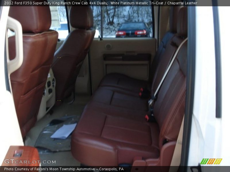  2012 F350 Super Duty King Ranch Crew Cab 4x4 Dually Chaparral Leather Interior