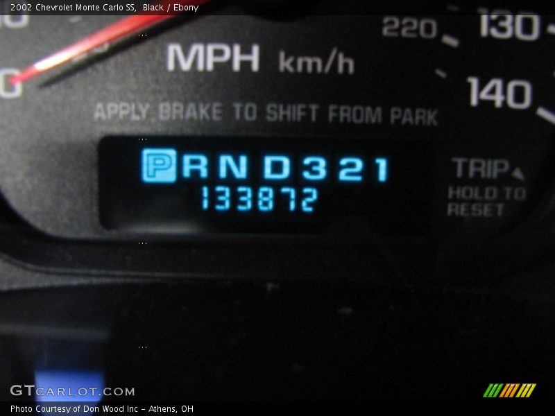 Black / Ebony 2002 Chevrolet Monte Carlo SS