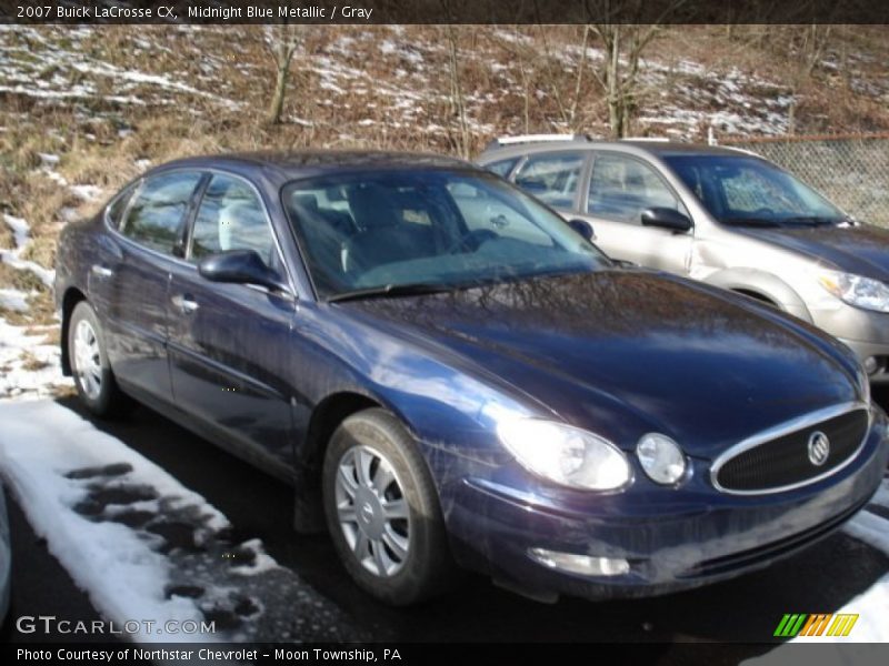 Midnight Blue Metallic / Gray 2007 Buick LaCrosse CX