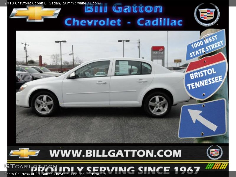 Summit White / Ebony 2010 Chevrolet Cobalt LT Sedan