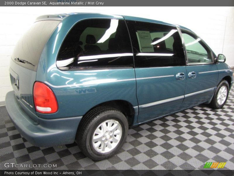 Aquamarine Metallic / Mist Grey 2000 Dodge Caravan SE