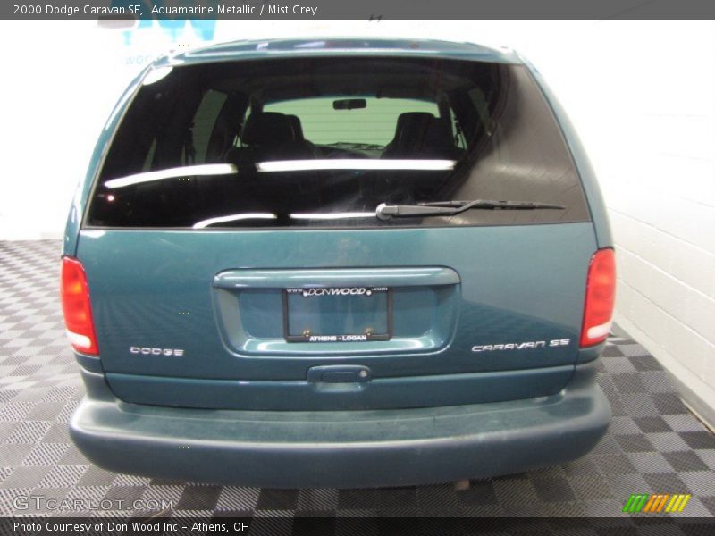 Aquamarine Metallic / Mist Grey 2000 Dodge Caravan SE