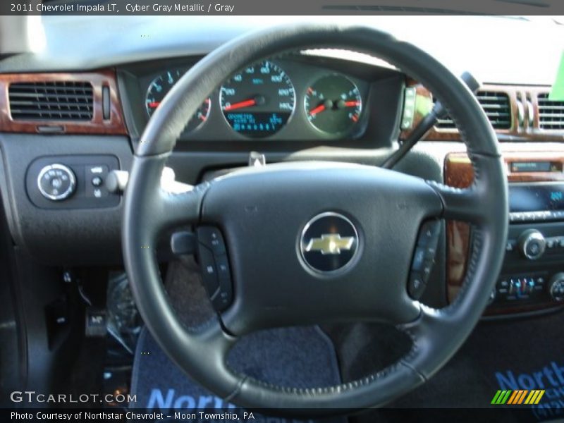 Cyber Gray Metallic / Gray 2011 Chevrolet Impala LT