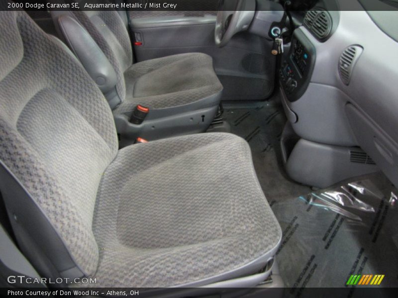 Aquamarine Metallic / Mist Grey 2000 Dodge Caravan SE