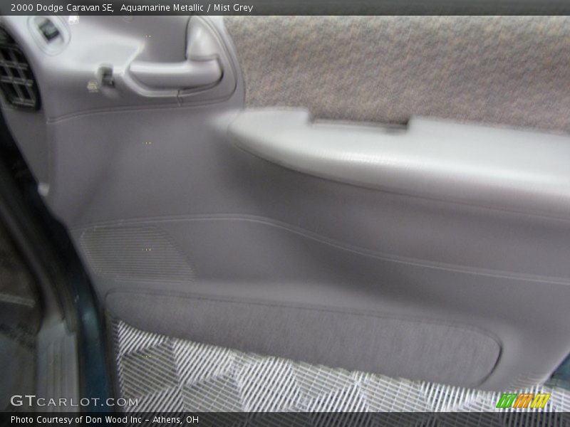 Aquamarine Metallic / Mist Grey 2000 Dodge Caravan SE