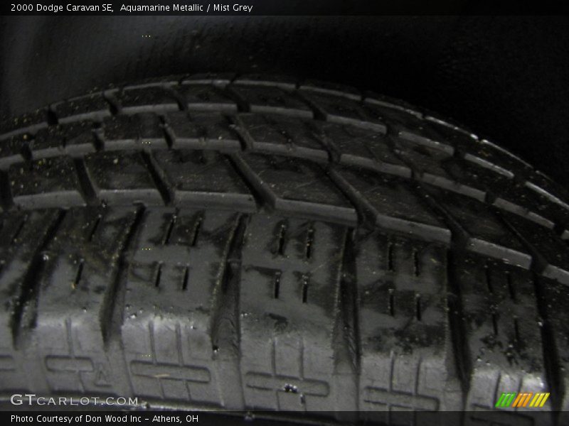 Aquamarine Metallic / Mist Grey 2000 Dodge Caravan SE