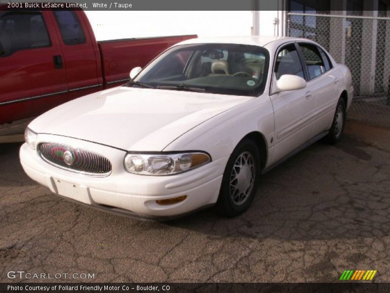 White / Taupe 2001 Buick LeSabre Limited