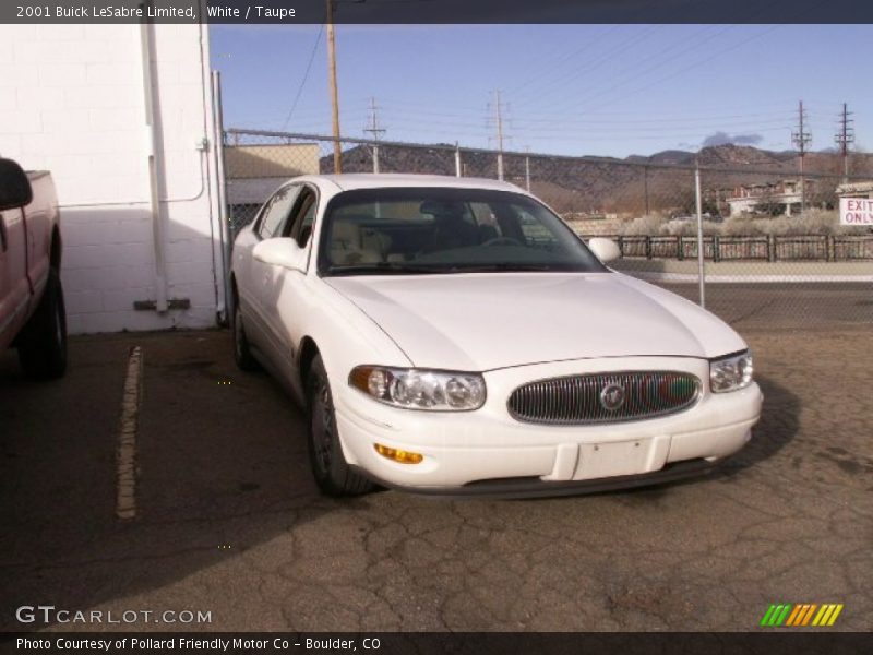 White / Taupe 2001 Buick LeSabre Limited