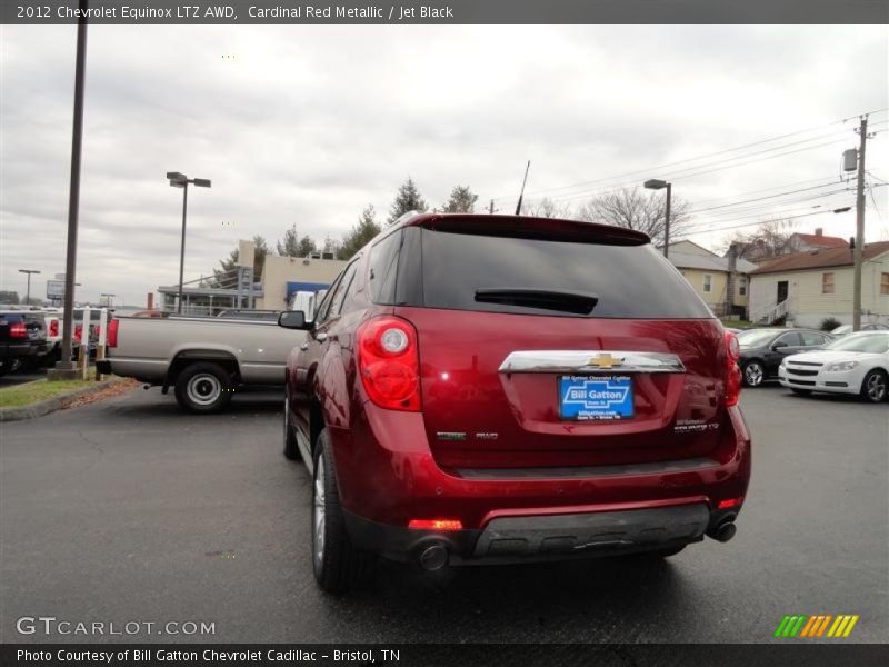 Cardinal Red Metallic / Jet Black 2012 Chevrolet Equinox LTZ AWD