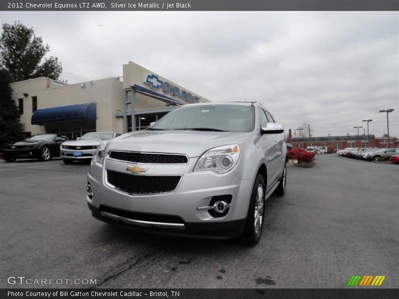 Silver Ice Metallic / Jet Black 2012 Chevrolet Equinox LTZ AWD
