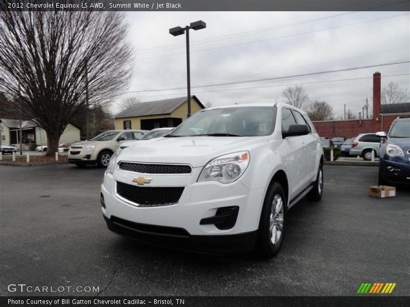 Summit White / Jet Black 2012 Chevrolet Equinox LS AWD