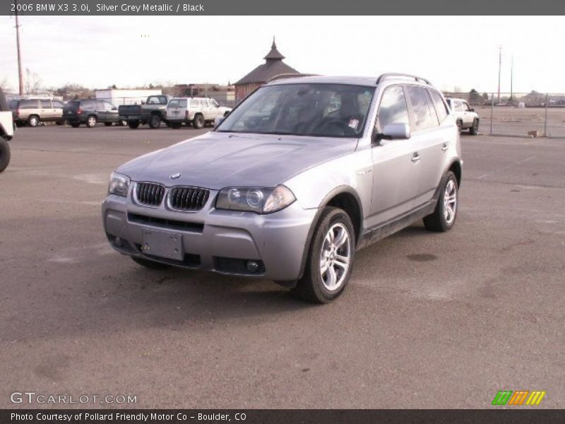 Silver Grey Metallic / Black 2006 BMW X3 3.0i