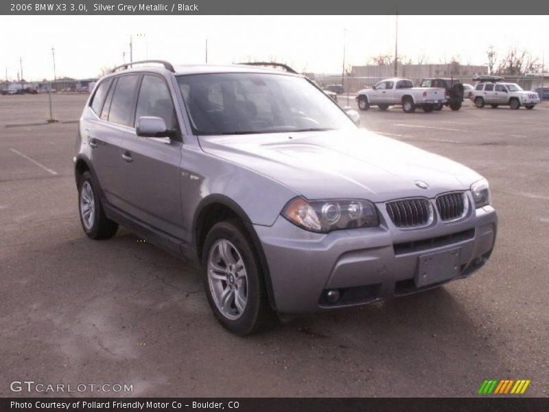 Silver Grey Metallic / Black 2006 BMW X3 3.0i