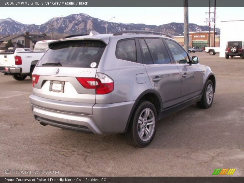 Silver Grey Metallic / Black 2006 BMW X3 3.0i
