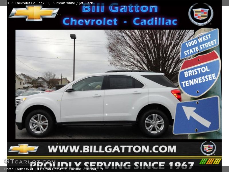 Summit White / Jet Black 2012 Chevrolet Equinox LT