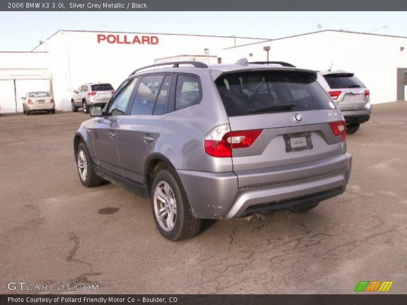 Silver Grey Metallic / Black 2006 BMW X3 3.0i