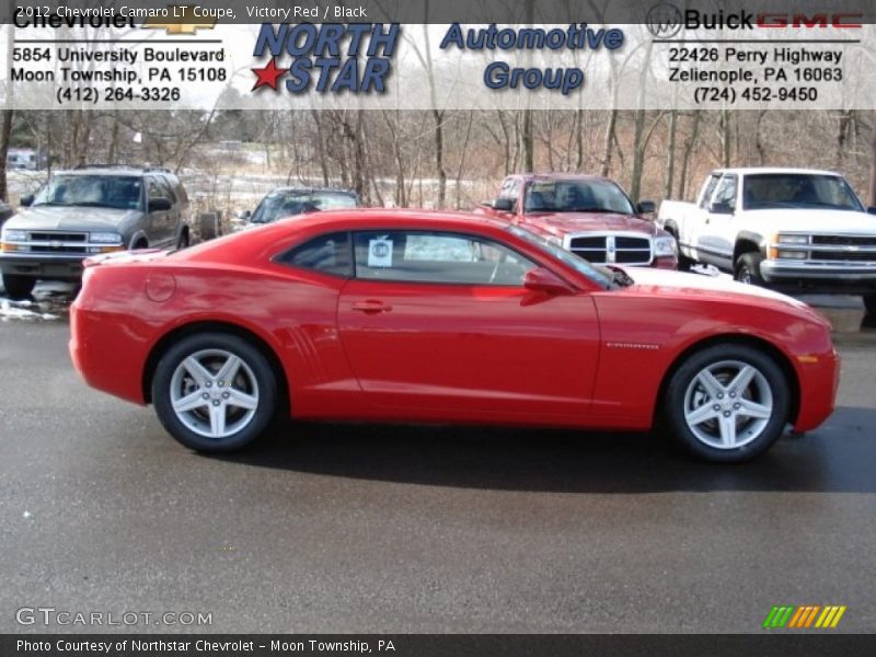 Victory Red / Black 2012 Chevrolet Camaro LT Coupe