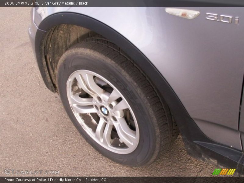 Silver Grey Metallic / Black 2006 BMW X3 3.0i