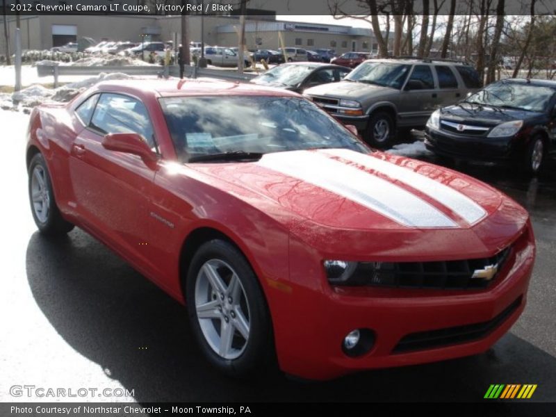 Victory Red / Black 2012 Chevrolet Camaro LT Coupe