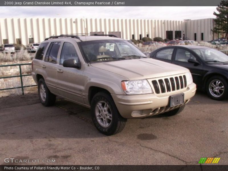 Champagne Pearlcoat / Camel 2000 Jeep Grand Cherokee Limited 4x4