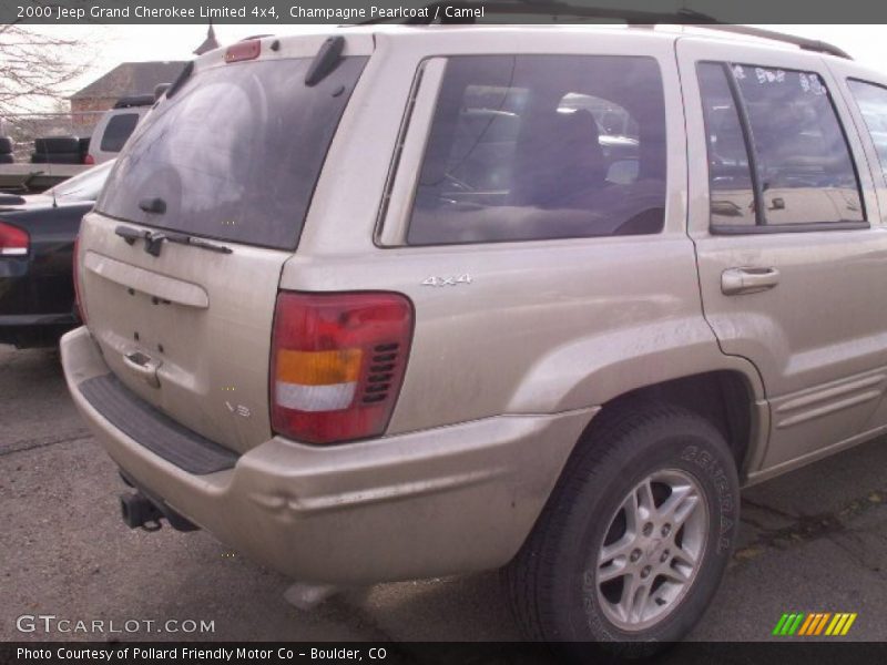 Champagne Pearlcoat / Camel 2000 Jeep Grand Cherokee Limited 4x4