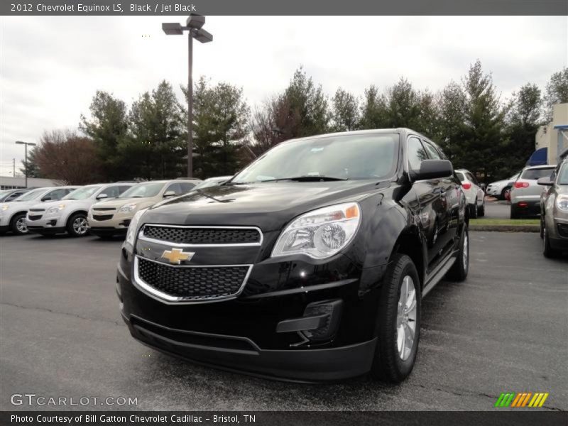 Black / Jet Black 2012 Chevrolet Equinox LS