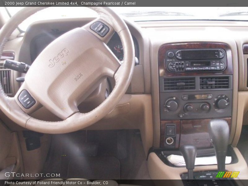 Champagne Pearlcoat / Camel 2000 Jeep Grand Cherokee Limited 4x4