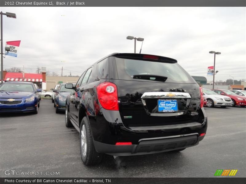 Black / Jet Black 2012 Chevrolet Equinox LS